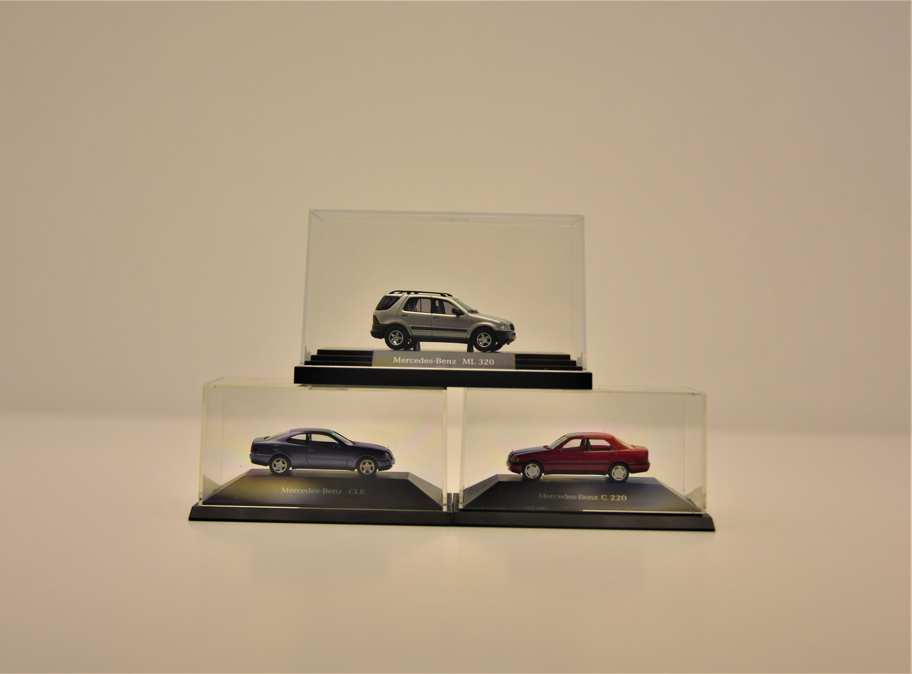 Mercedes Benz Set of Three , C220-CLK-ML320 , Model Car, Scale