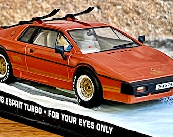 Miniature Corgi Lotus Esprit Turbo – James Bond 007, échelle 1/36, Orange, Diecast