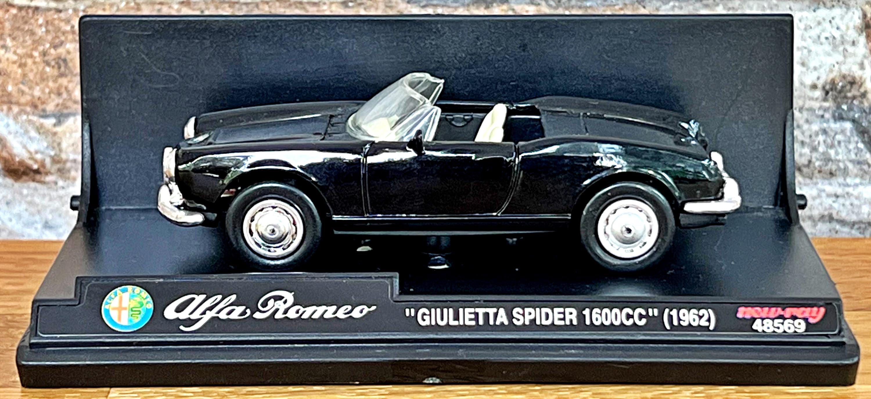 匿名発送MINICHAMPSAlfaRomeo Giuliaspider1962 Alfa Romeo Giuliette Spider 1600 Cc 1962, Vintage Diecast Car