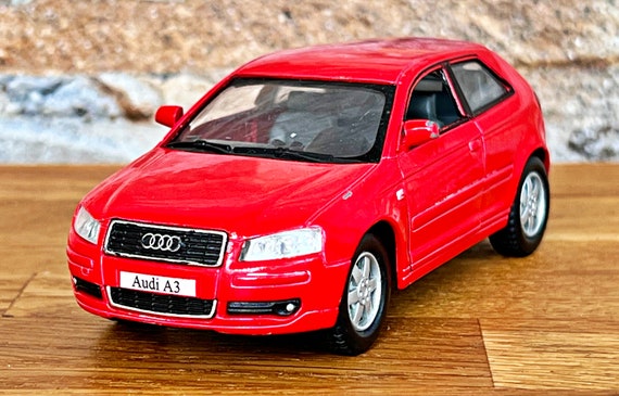 Audi A3 , voiture miniature, échelle 1/32, voiture moulée sous pression  1/32, objet de collection, voiture moulée sous pression 1:32, Audi, voiture  moulée sous pression -  France