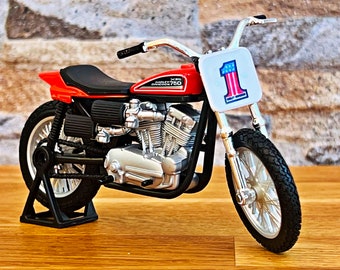 ハーレーダビッドソン バイクレリーフ 3点セット ハーレーダビッドソン XR 750、スケール 1/18 モデルバイク、1/18 ダイ