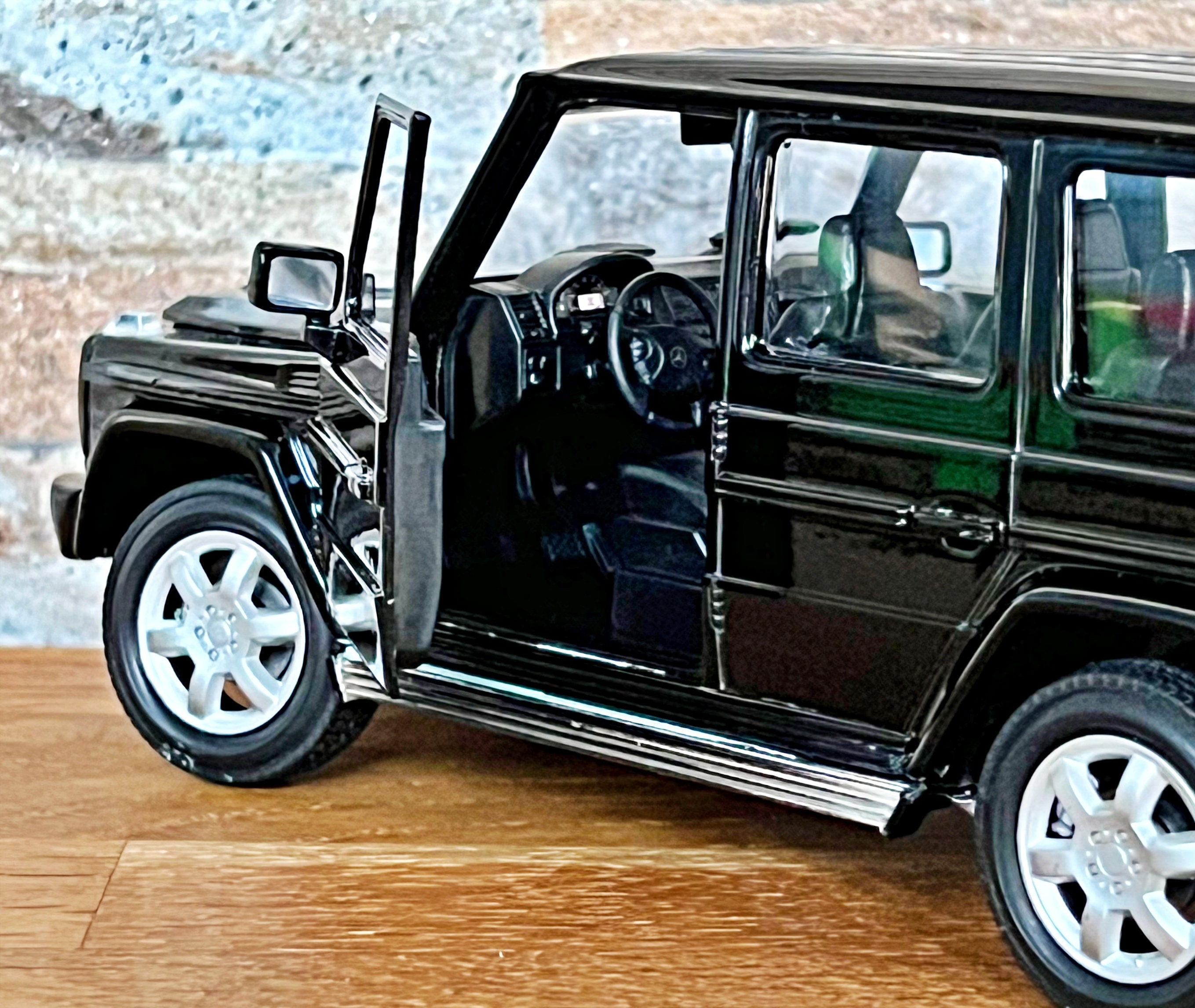 Herpa 420280-002 Mercedes-Benz Modellauto G-Klasse, Miniatur Im Maßstab 1:87, Sammlerstück, Made In Germany, Modell Aus Kunststoff Miniaturmodell, Blau