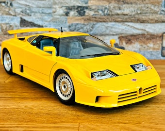 Bugatti EB 119 1991, Vintage Model Car, 1/18 diecast car, 1/18 scale model car, 1990's, diecast collection item, Bugatti, 1:18 Die cast car