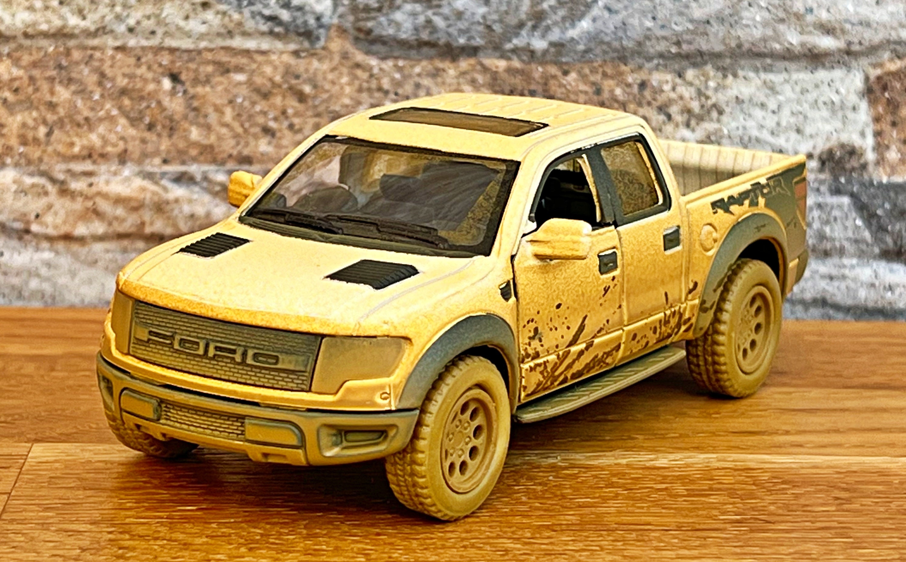 First Ford Raptor Model Ford F-150 SVT Raptor Supercrew 2013, Model Car, Diecast Truck, 1/46 ...