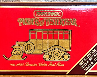 1923 Scania Vabis Post Bus , Vintage Diecast Bus, Model Bus, Scale