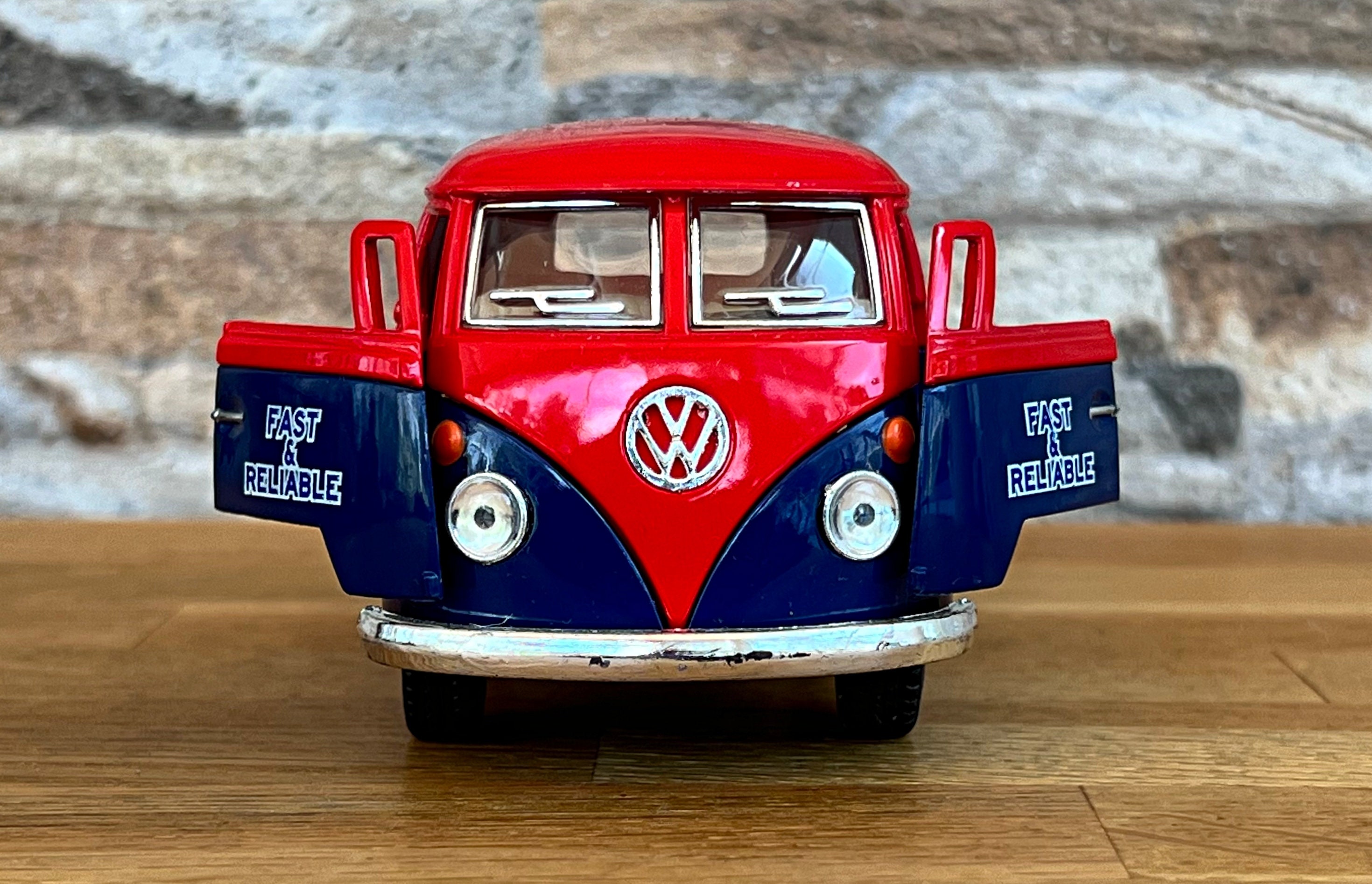 Volkswagen Bus Double Cab Pickup 1963, Model Car, Diecast Car, 1