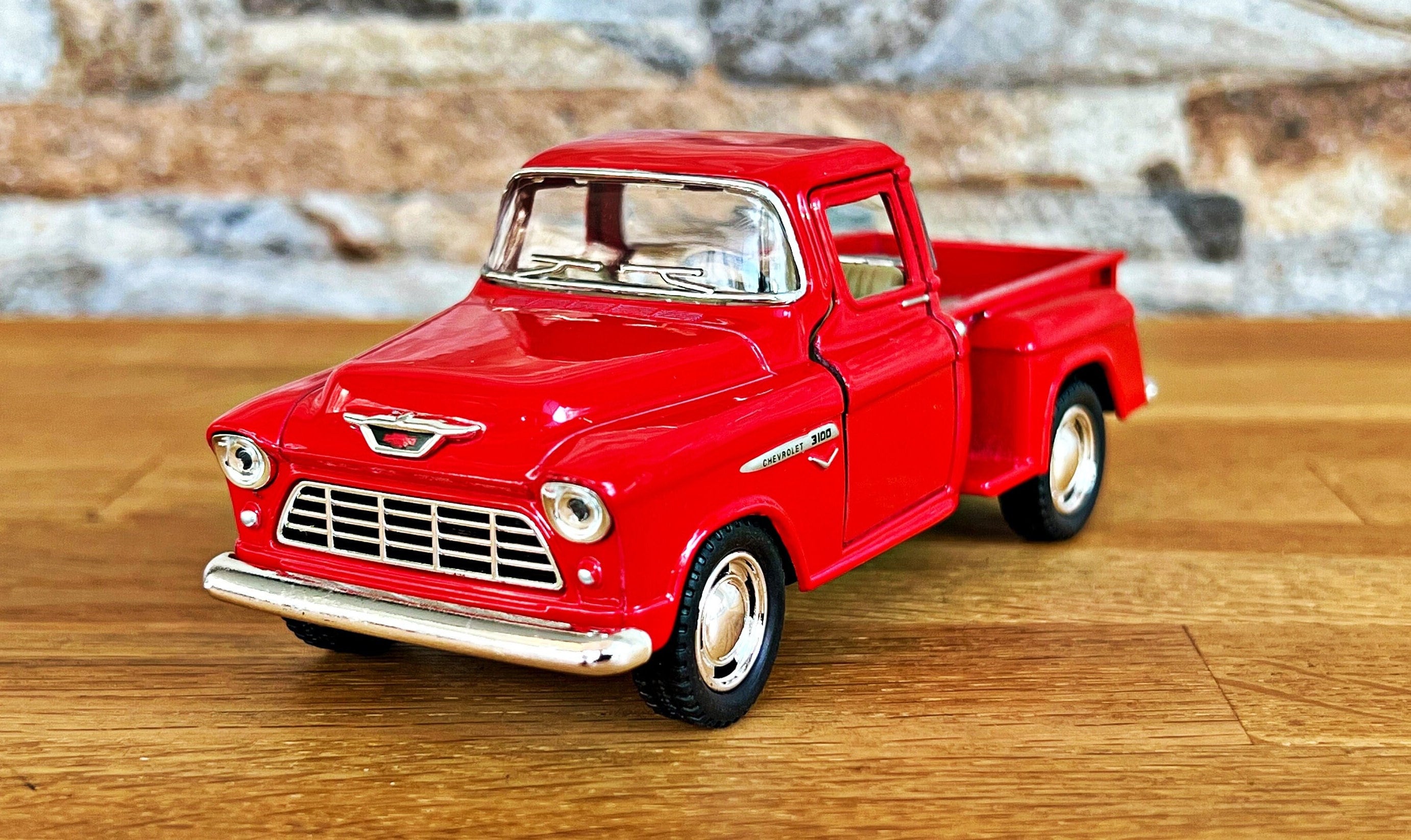 Chevy Stepside 3100 Pickup 1955, Model Pickup, 1/32 Diecast Car