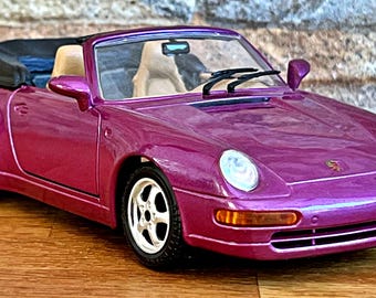 Porsche 911 Carrera Cabriolet 1994 | Vintage Model Car | 1/24
