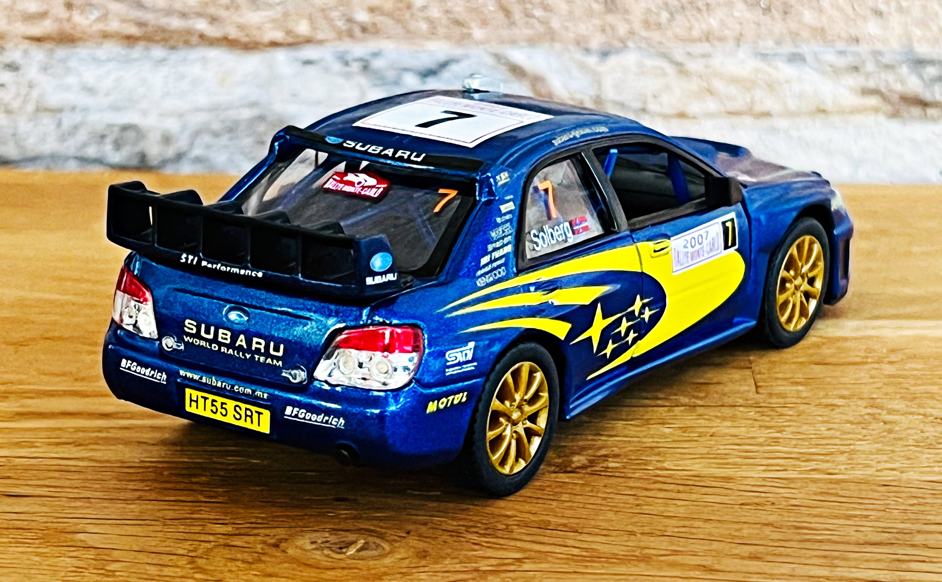 ミニカー rally car collection SUBARU Subaru Impreza WRC 2007 , Model Car, 1/36 Diecast Car, 1/36 Scale
