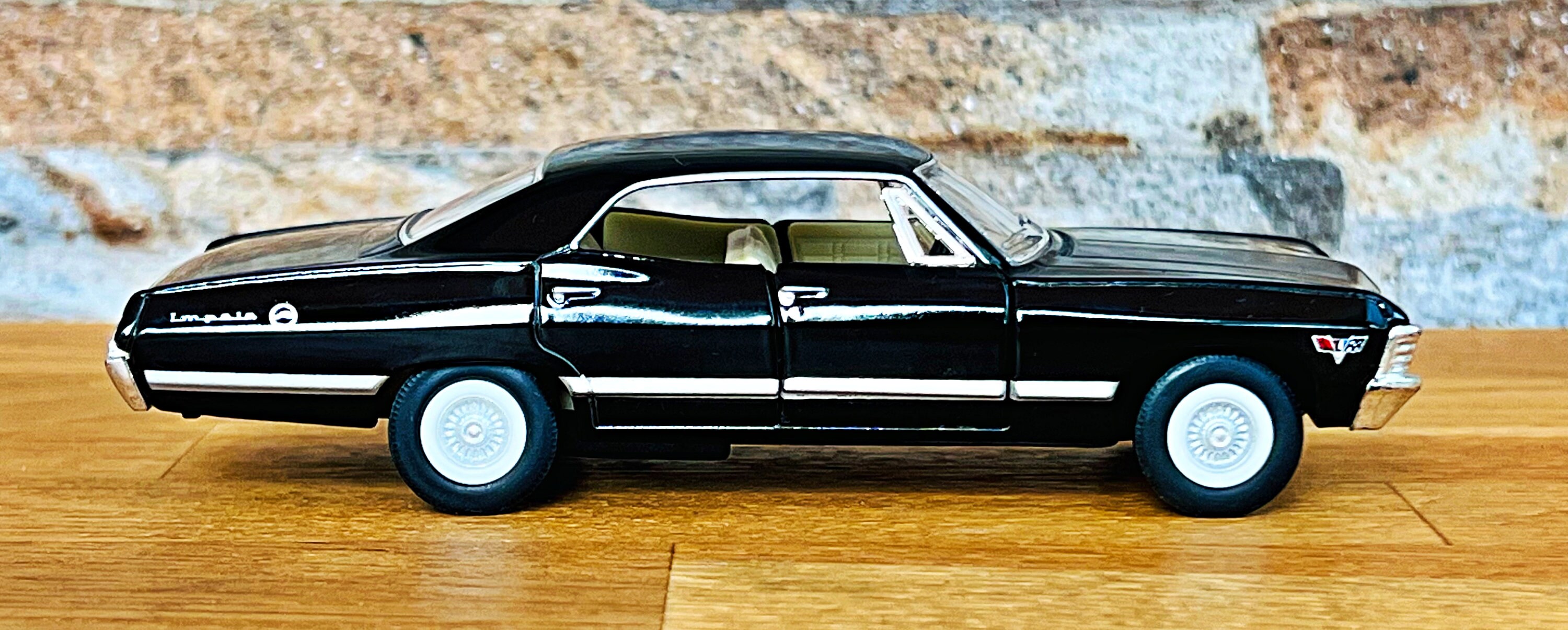 1967 CHEVROLET IMPALA Rouge Kinsmart Voiture Jouet Modèle 1/43 Echelle - Foto 13