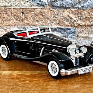 1937 Mercedes Benz 540K , Vintage Model Car, Diecast car, 1/45 scale model car, car model , Die cast collection item, Mercedes Benz Diecast