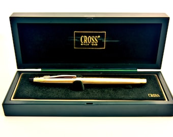 ヴィンテージ クロス ボールペン、14K ゴールドメッキ、1/20