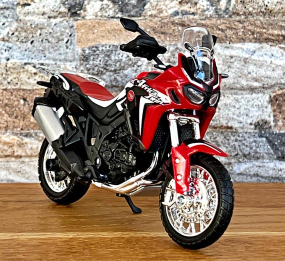 Honda Africa Twin, 1/18 Scale Model Motorcycle, Die Cast Model