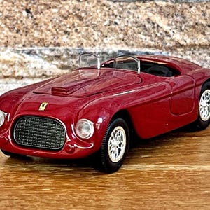 1948 Ferrari 166 MM , Vintage car model, diecast model car, 1:38 scale model car, old model car, diecast collectible item, Ferrari