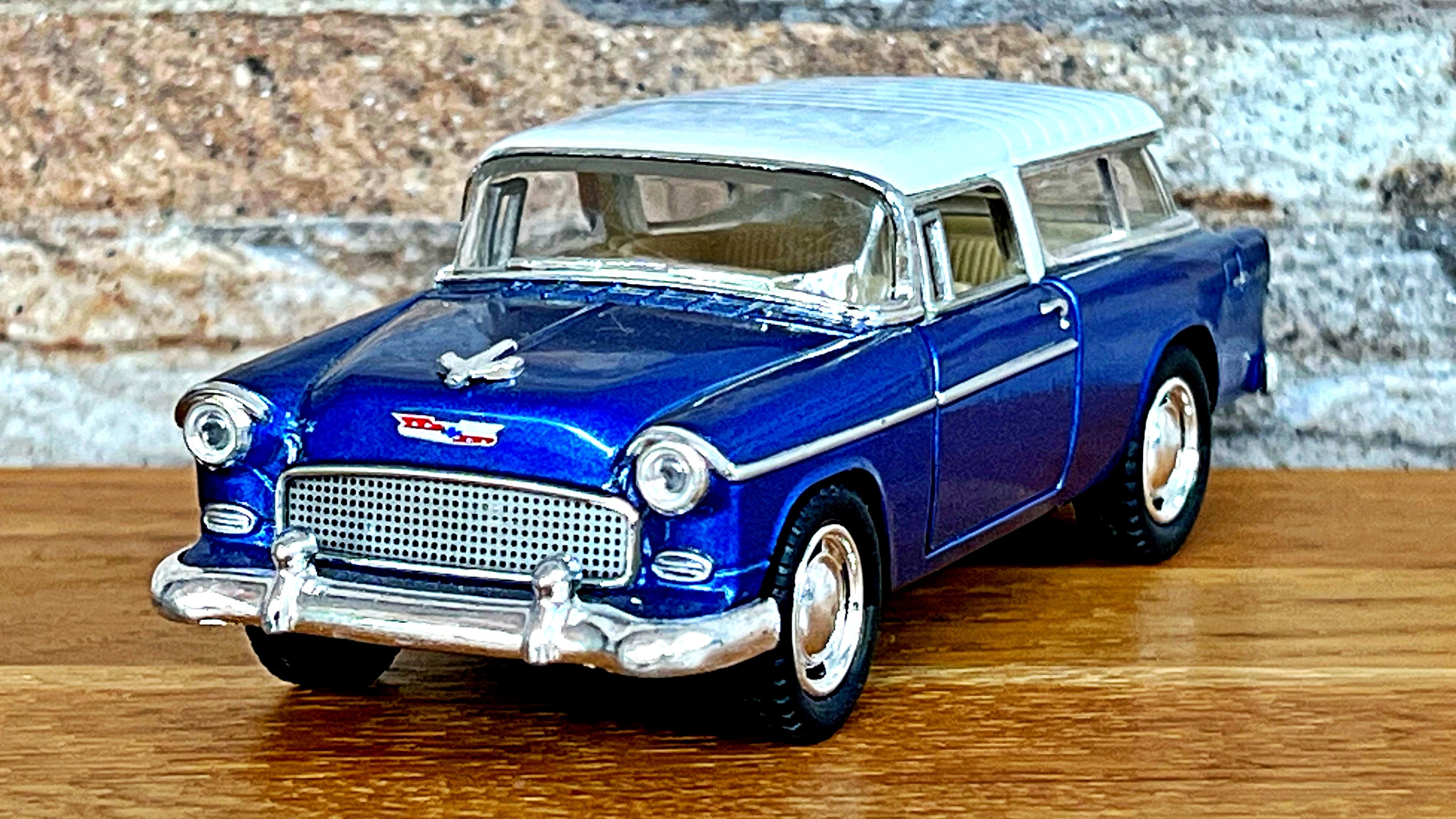 Chevy Nomad 1955,  Vintage model car, 1/40 scale model car, Diecast car 1/40, car model metal, Diecast collection, 1950's, Die cast car