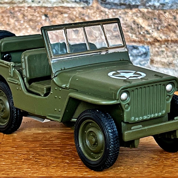 Jeep 1941 Willys MB | Model car | Scale 1/36 | Model metal car | 1/36 diecast model car | Collection item | Army jeep | 40s