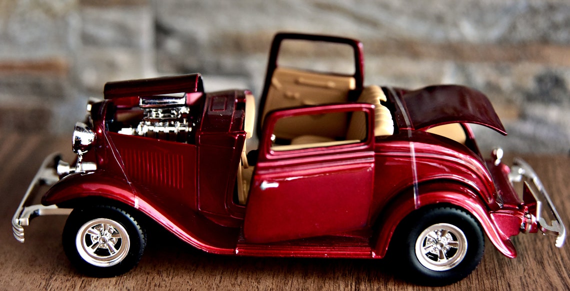 Ford Coupe 1932 Model Metal Car Scale 1/24 Die Cast Etsy