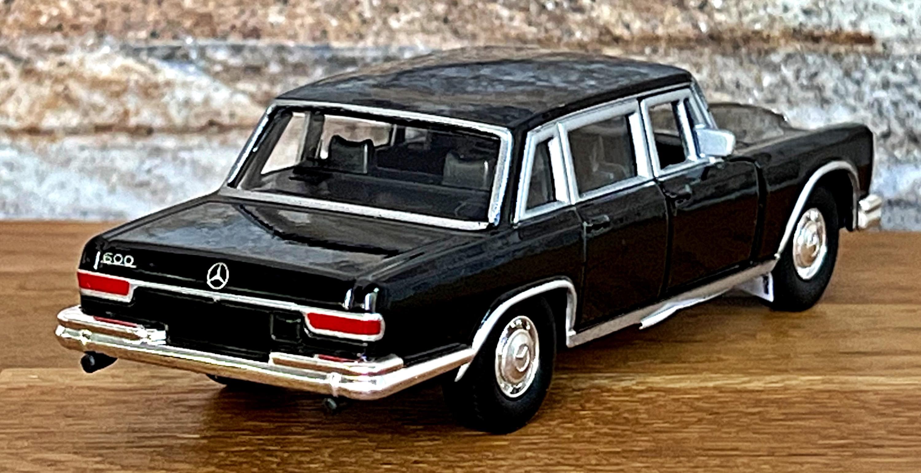 Mercedes Benz 600 1963 , Vintage Model Car , Diecast Car, 1/36
