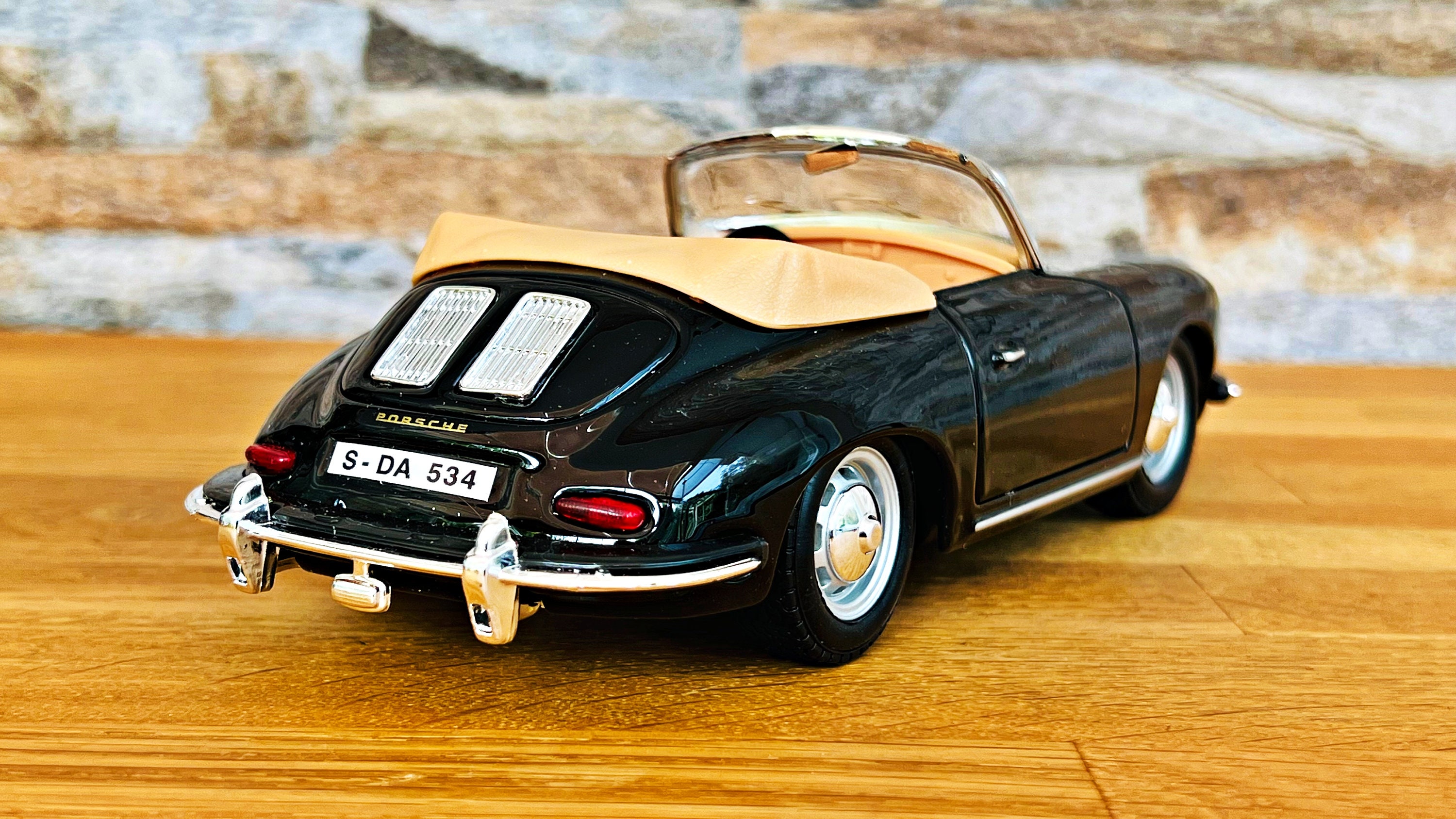 Porsche 356B Cabriolet 1961 | Model Car | Scale 1/24 Diecast Car