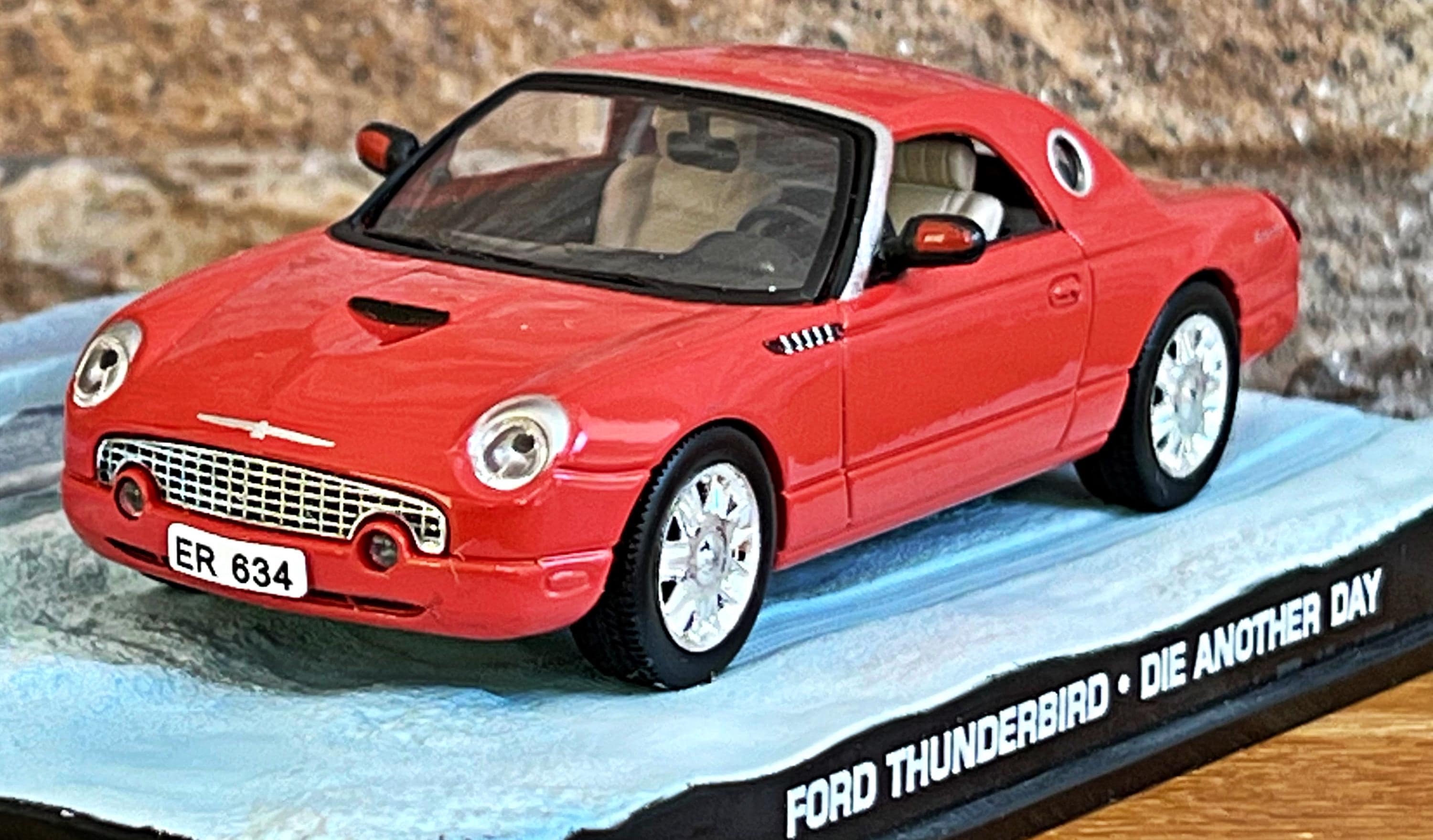 Ford Thunderbird, 007 James Bond Collection Car, Vintage Diecast