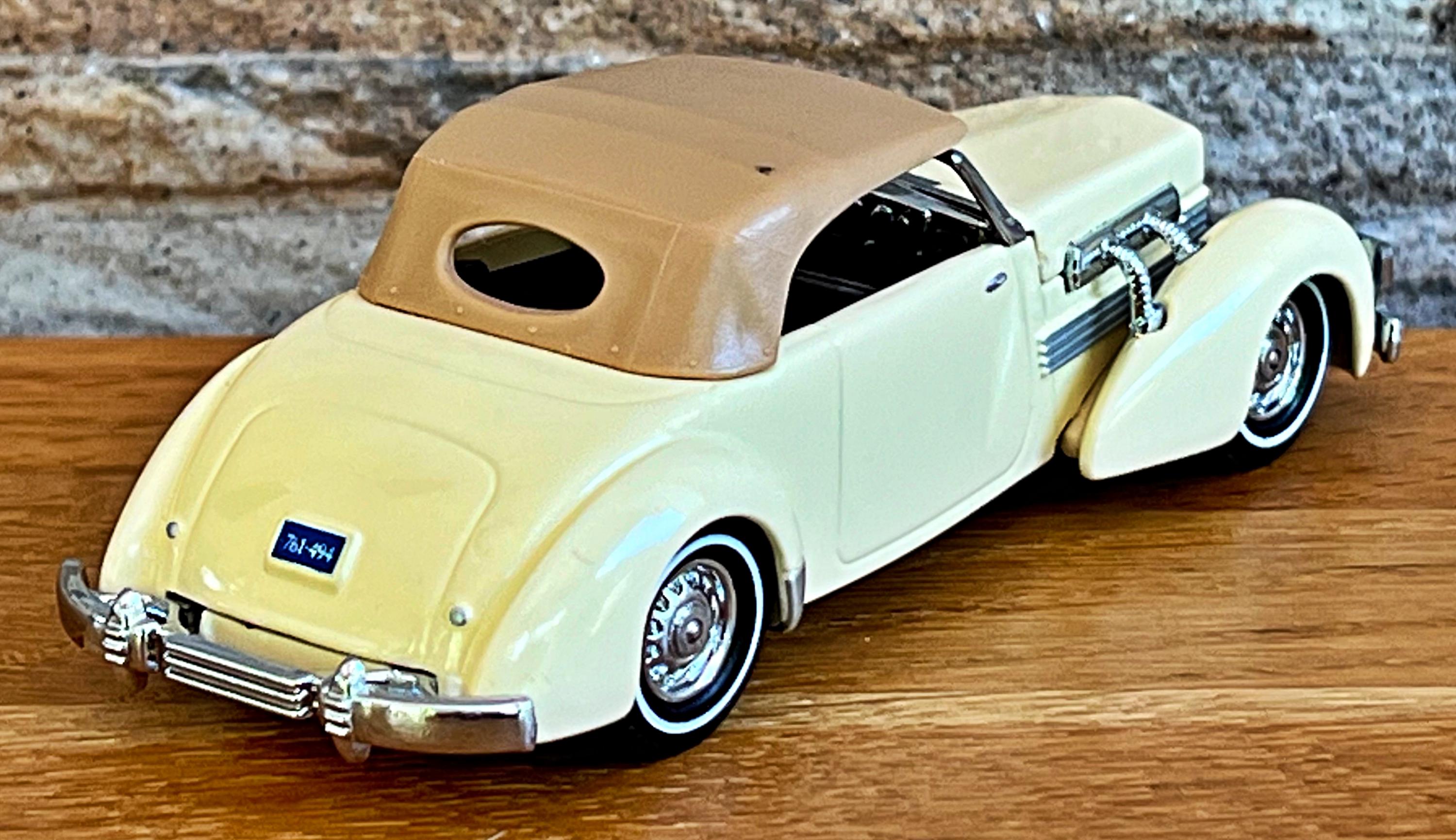 1937 Cord 812 Super Charged Convertible Phaeton Sedan, Model Car