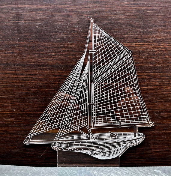 Acquario Barca A Vela Ornamento Relitto Affondato Nave