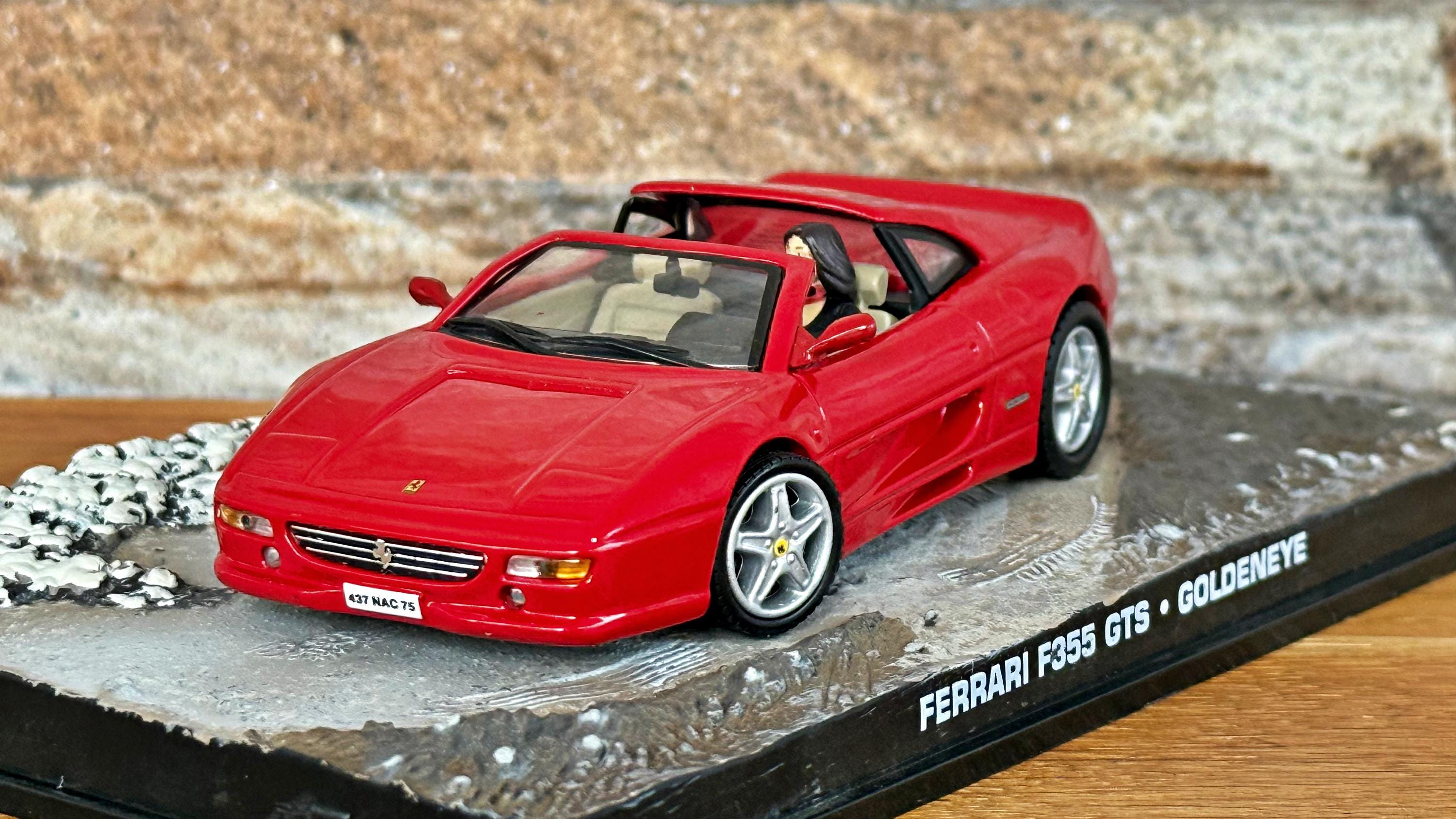 007 フェラーリ F355 GTS(1/43スケール)　ミニカーコレクション Ferrari F355 GTS , 007 James Bond Collection Car, Vintage Diecast