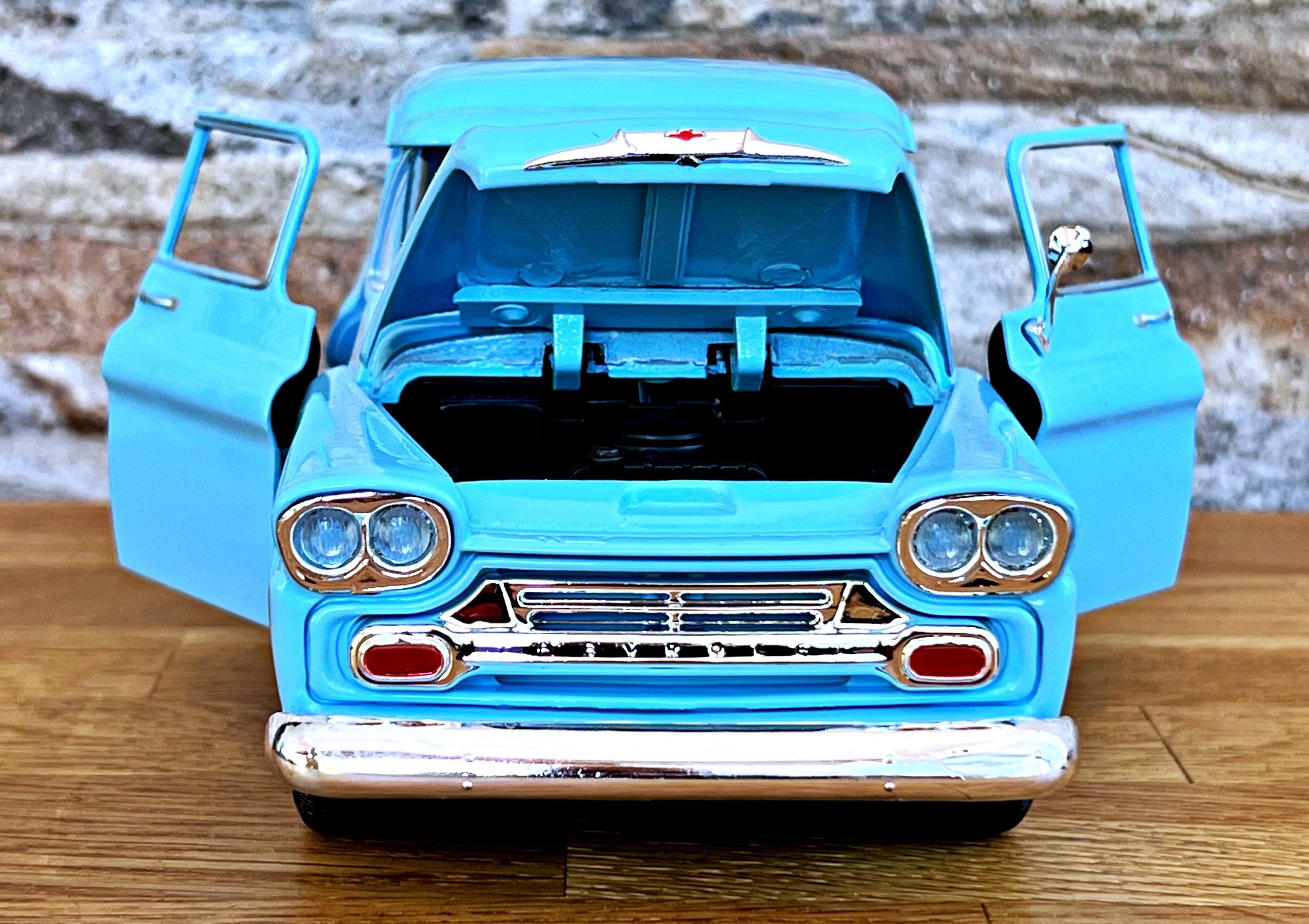モーターマックス 1/24 1958 シボレー アパッチ フリートサイド 1958年式 シボレー アパッチ フリートサイド | モデルピックアップ