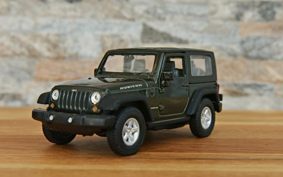 Jeep Wrangler Rubicon Die-Cast Modellauto 1:32 - Metall Geländewagen Spielzeug & Deko