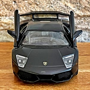 Lamborghini Murcielago LP 670-4 SV , Model car, Diecast car, 1/36 scale model car, car model , Collectible car, Lamborghini , Matte Black