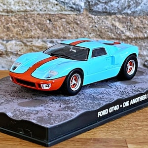Ford GT40 , 007 James Bond Collection Car , Vintage diecast car, scale model , die cast model, Collection item, Die Another Day