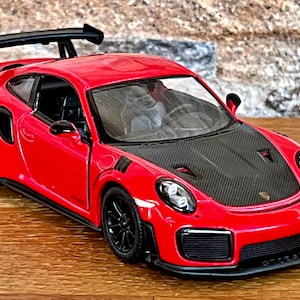 Voiture Miniature Porsche 911 Carrera S 1/36 - Diecast Rouge, Neuf, Jouet Collection