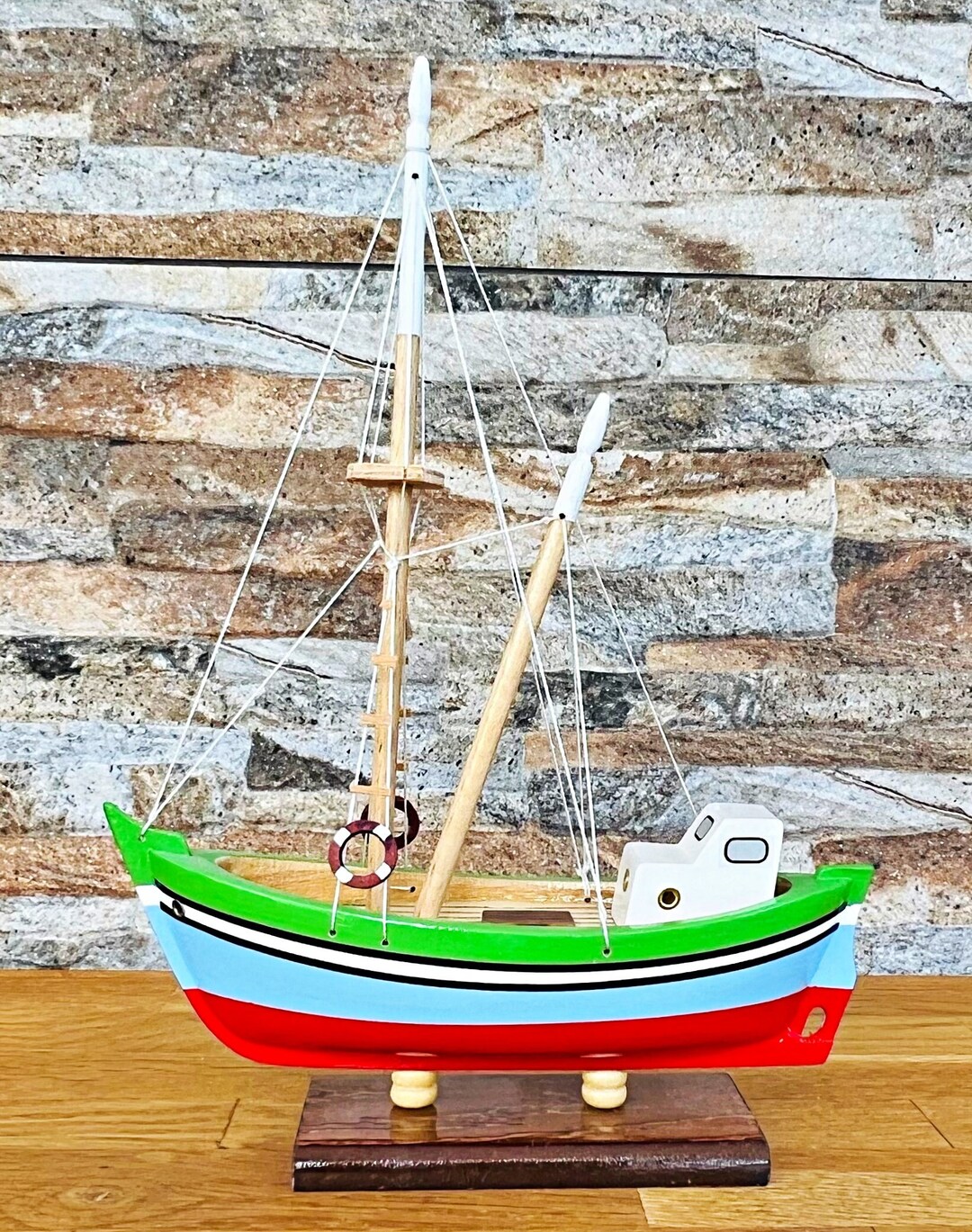 Handmade, Wooden Ship Model Fishing Boat, Wood Boat Model Etsy