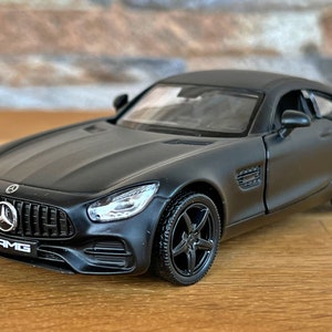 Mercedes AMG GT S , Model car, Diecast car , 1/36 scale model car, car model , Die cast collection , Mercedes Benz AMG , Matte Black
