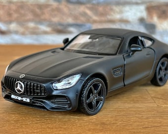 Mercedes AMG GT S , 1/36 Scale Model car, Diecast car model , Die cast collection , Mercedes Benz AMG , Matte Black