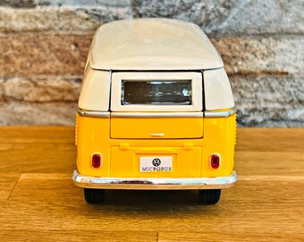WELLY – voiture Volkswagen VW T1 BUS 1963 T2 en alliage, modèle moulé sous pression et véhicules jouets de collection, cadeau d'anniversaire pour garçon, 1:24  26