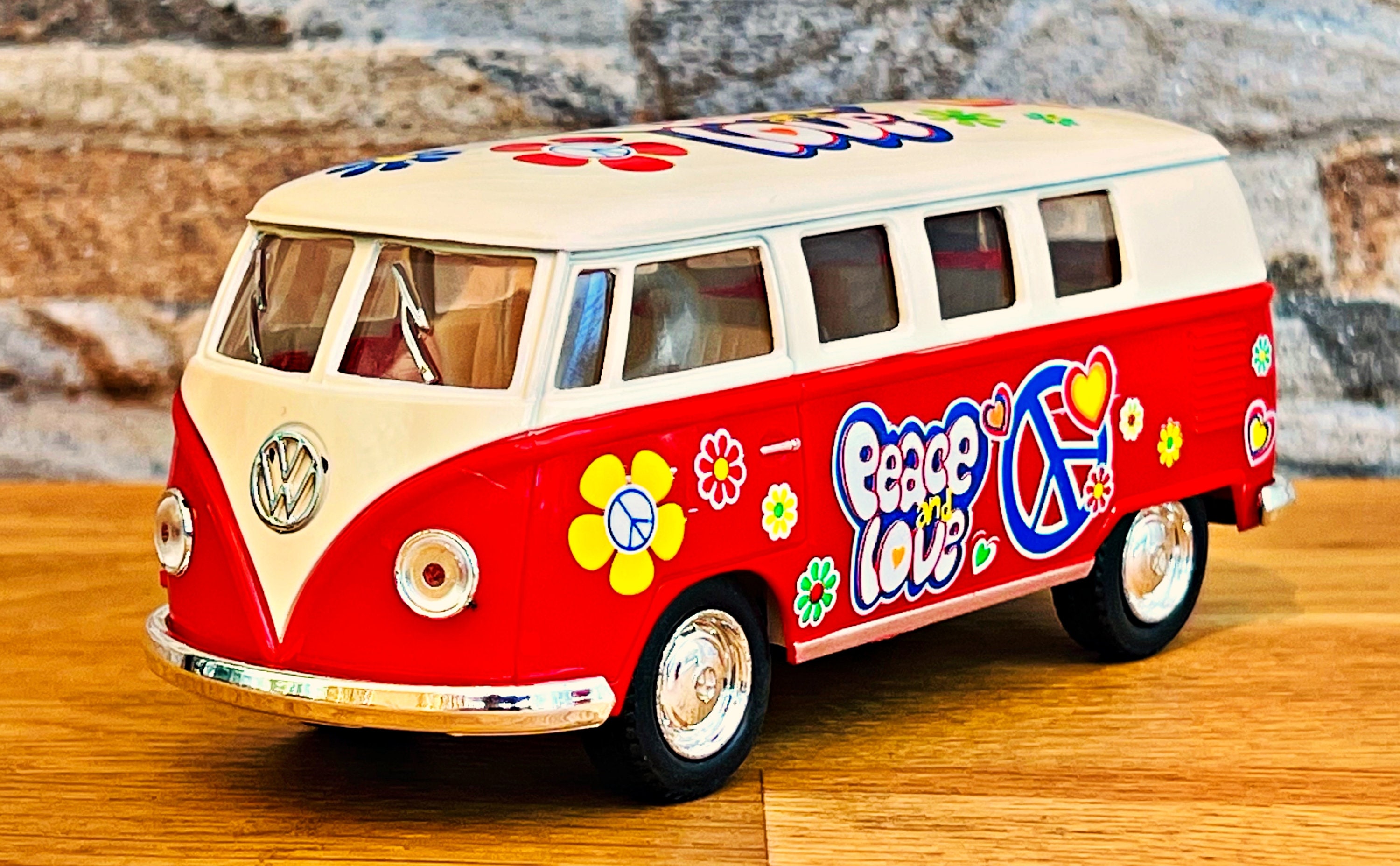 Volkswagen Classical Bus 1962, 1/32 Diecast Car, 1/32 Scale Model