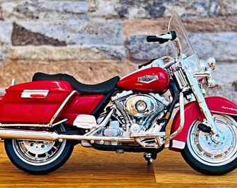 Harley Davidson 1999 FLHR Road King, scale 1/18 Model motorcycle, 1/18  diecast motorcycle, die cast model motorcycle, Harley