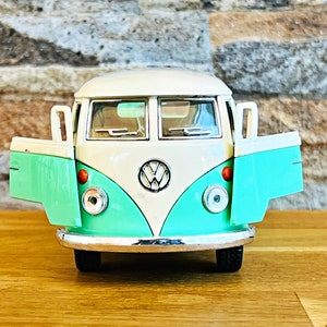 Volkswagen Bus Double Cab Pick-up 1963, Modellauto, Miniatur-Bus, Modellauto 1/34, Miniatur-Bus, Miniaturbus, 1/34 Diecast Modellauto, Modellauto 1/34