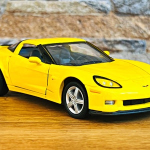 Chevrolet Corvette C6 Z06 2007 | Voiture miniature 1/36 | Modèle réduit de voiture à l'échelle 1/36 | modèle réduit de voiture en métal | Article de collection moulé sous pression
