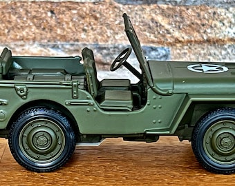 Jeep 1941 Willys MB | Model Car | Scale 1/36 | Model Metal Car | 1