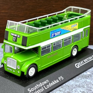 Southdown Bristol Lodekka FS, Great British Buses, Vintage diecast bus, 1:76 scale model bus, Collection item, Classic Bus, die cast bus