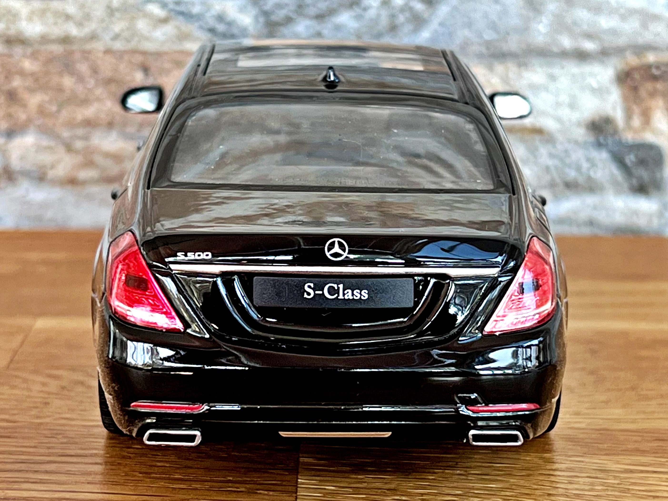 miniature 1/18 mercedes class s (w126) vert foncé 1979, mcg - clic