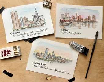 Wedding Centerpieces/Table Number Locations - set of multiple custom 5x7" prints