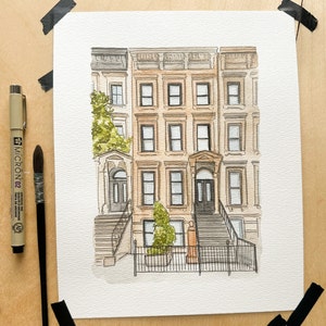 Custom Location Water Color Painting - House, Apartment, Private Residence