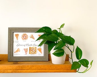North Brooklyn Pizza Slices Art Print (8x10)