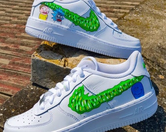 custom air force 1 rick and morty