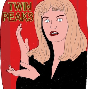 Twin peaks sticker