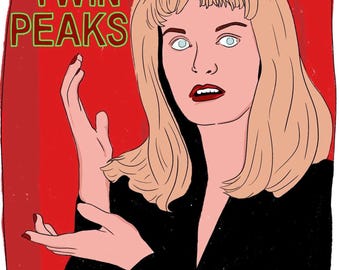 Twin peaks sticker