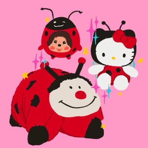 Ladybug trinkets sticker